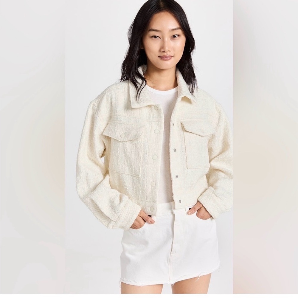 Blank NYC Tweed Cropped Jacket